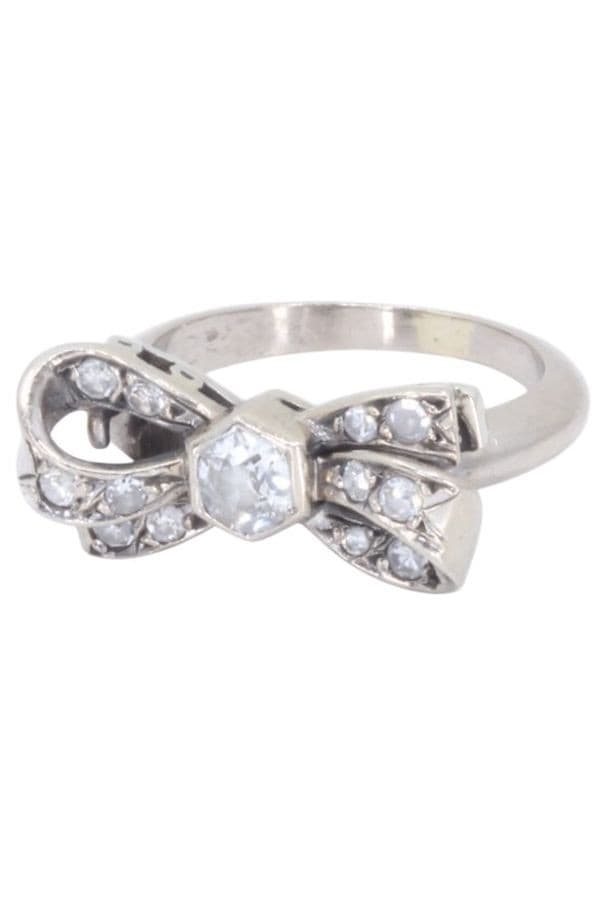BAGUE NOEUD DIAMANTS — vue 5