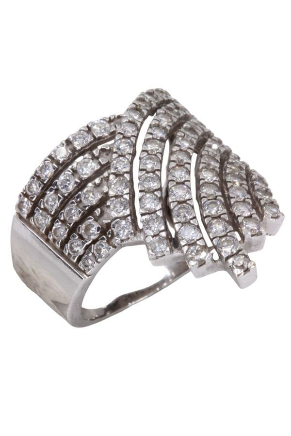 BAGUE PAVAGE DIAMANTS — vue 3