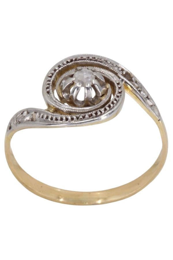 BAGUE TOURBILLON DIAMANTS — vue 1