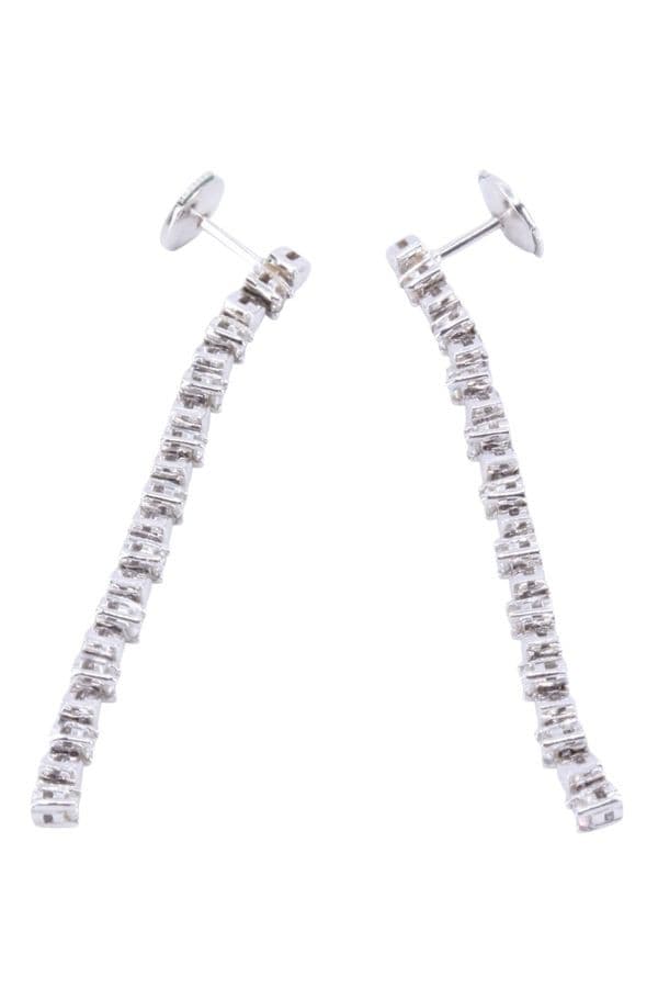 BOUCLES D'OREILLES LIGNE DIAMANT — vue 3