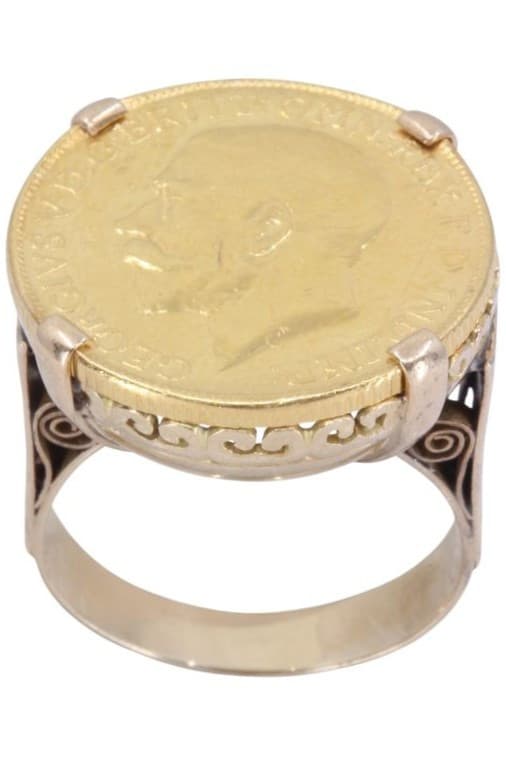 BAGUE PIÈCE SOUVERAIN — vue 1