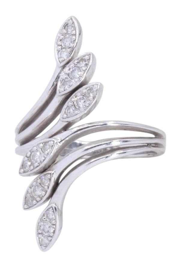 BAGUE DIAMANTS MODERNE — vue 4