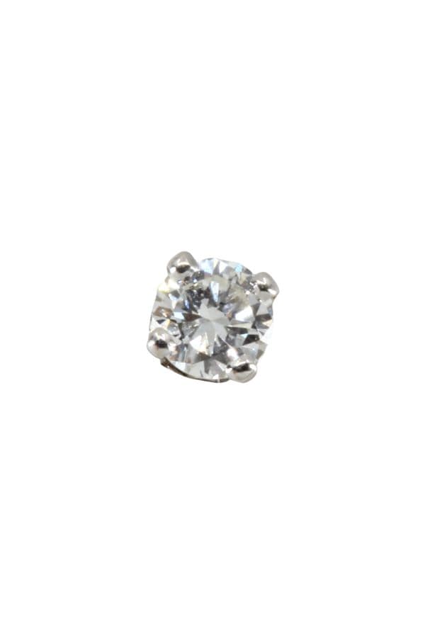 BOUCLE D'OREILLE CLOU DIAMANT — vue 1