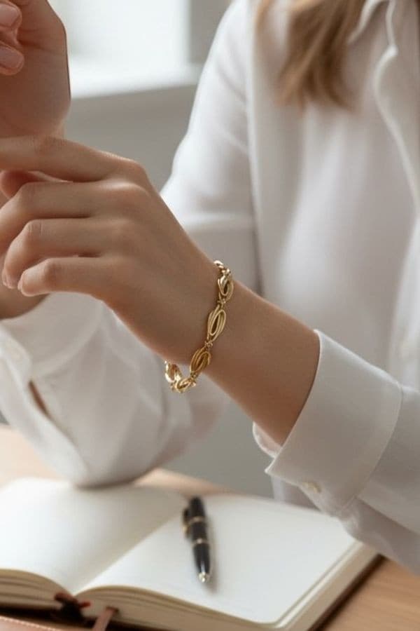 BRACELET MAILLE FANTAISIE — vue 2