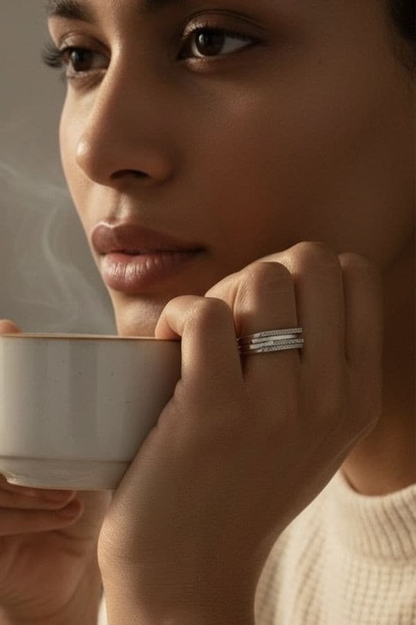BAGUE GUY LAROCHE ARGENT — vue 2