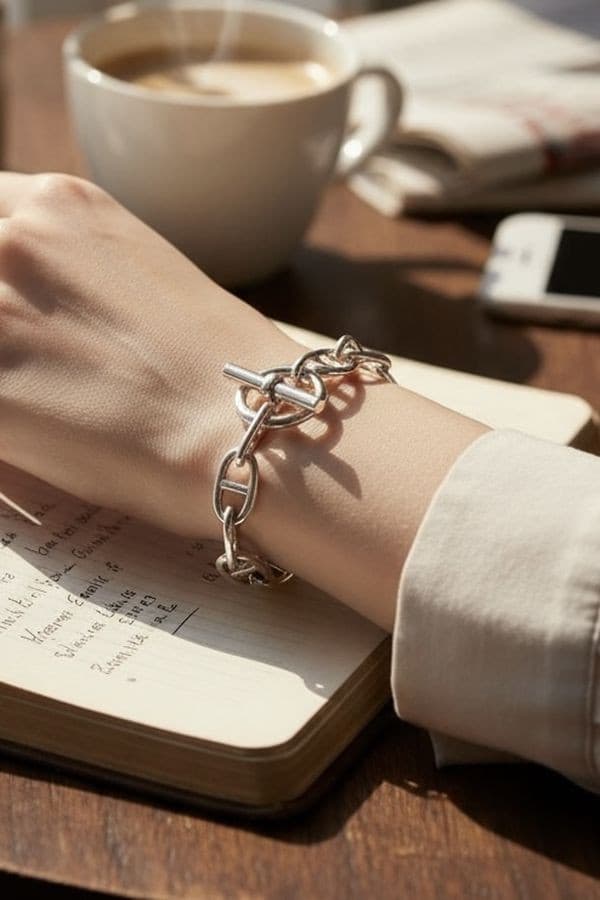 BRACELET MAILLE CHAINE D'ANCRE — vue 3