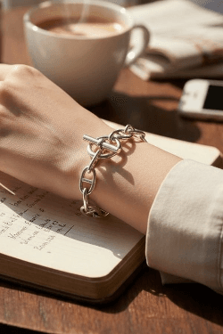 BRACELET MAILLE CHAINE D'ANCRE — vue 4