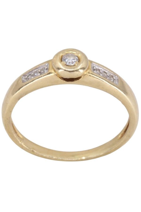 BAGUE STYLE SOLITAIRE DIAMANTS — vue 1