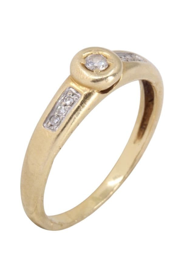 BAGUE STYLE SOLITAIRE DIAMANTS — vue 3