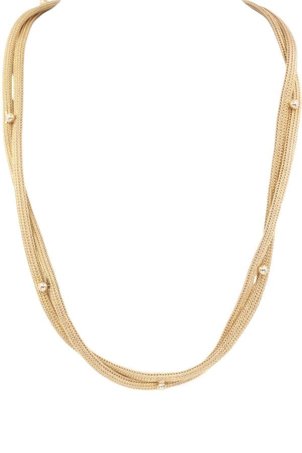 COLLIER ANCIEN MAILLE TRESSÉE
