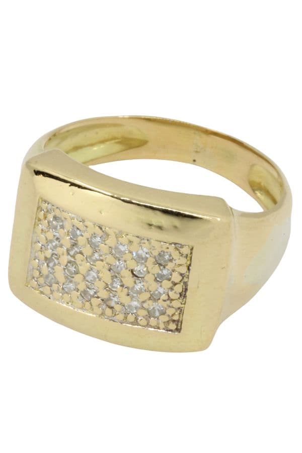 BAGUE PAVAGE DIAMANTS — vue 3