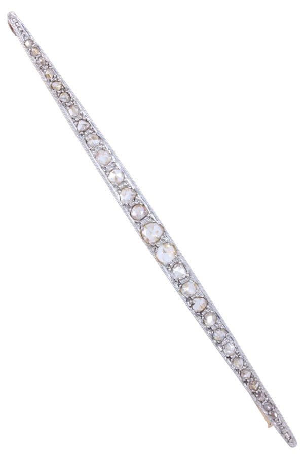 BROCHE ANCIENNE DIAMANTS — vue 1