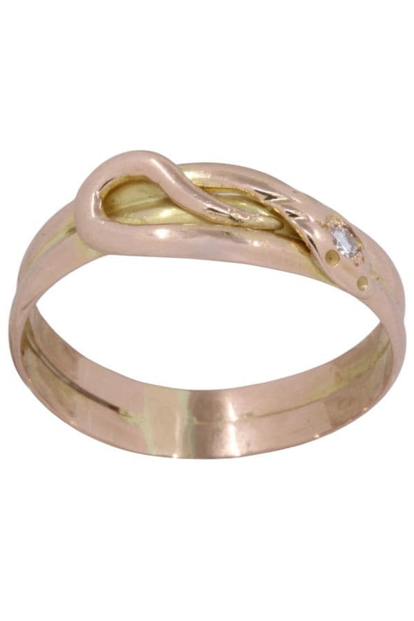 BAGUE ANCIENNE SERPENT — vue 1
