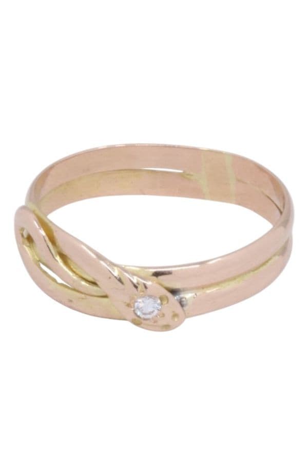BAGUE ANCIENNE SERPENT — vue 5