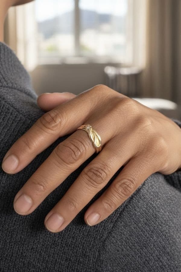 BAGUE ANCIENNE SERPENT — vue 2