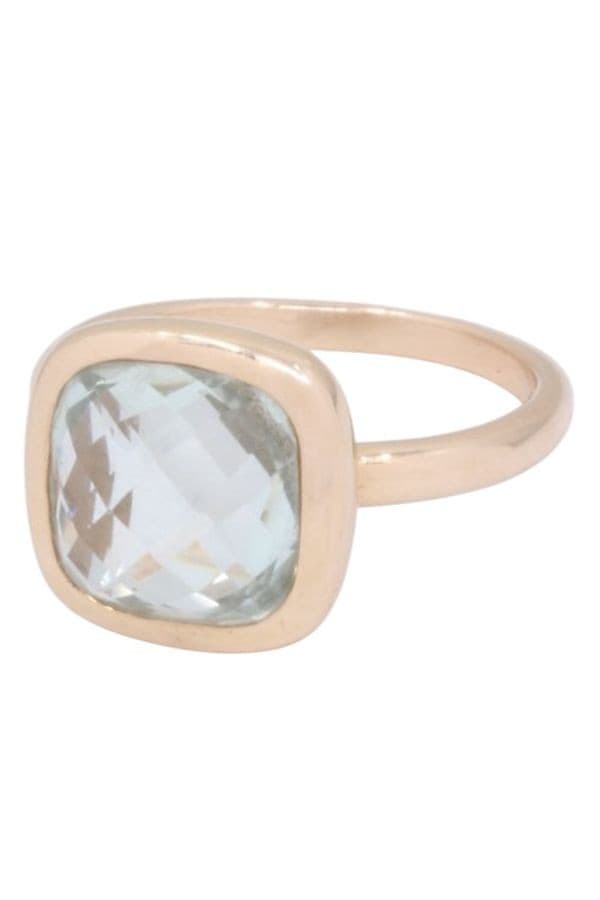 BAGUE MODERNE AIGUE-MARINE — vue 5