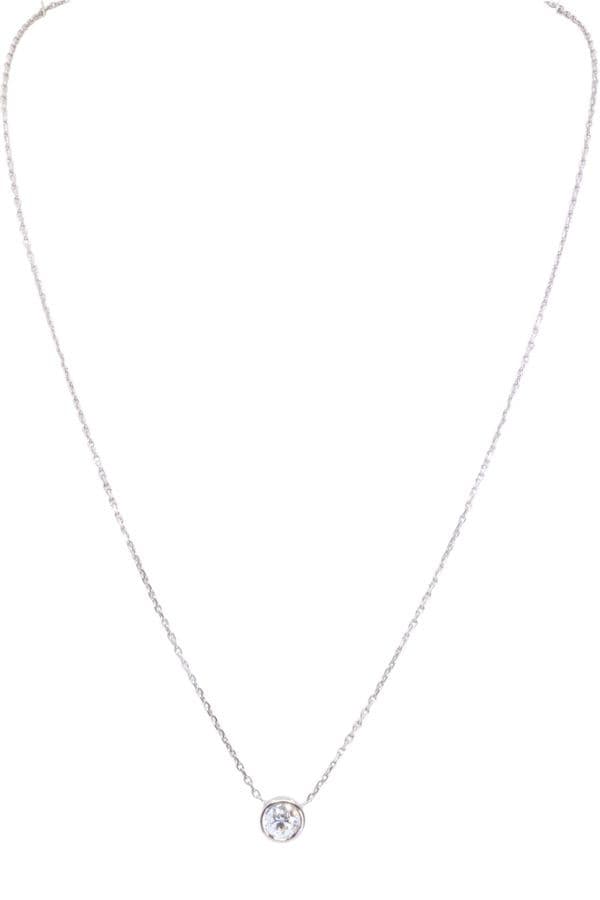 COLLIER CENTRE DIAMANT — vue 1