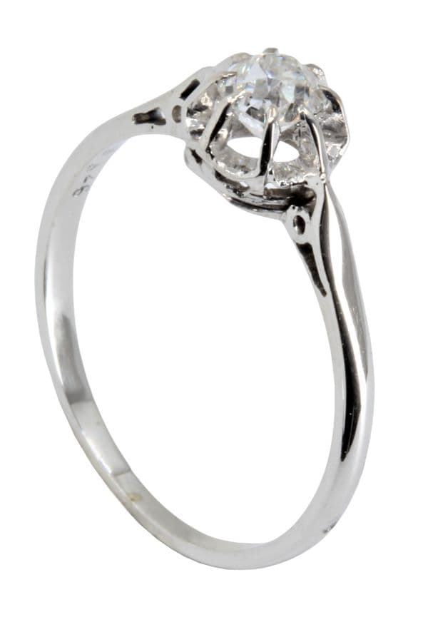 SOLITAIRE ANCIEN DIAMANT 0.30 CARAT — vue 5
