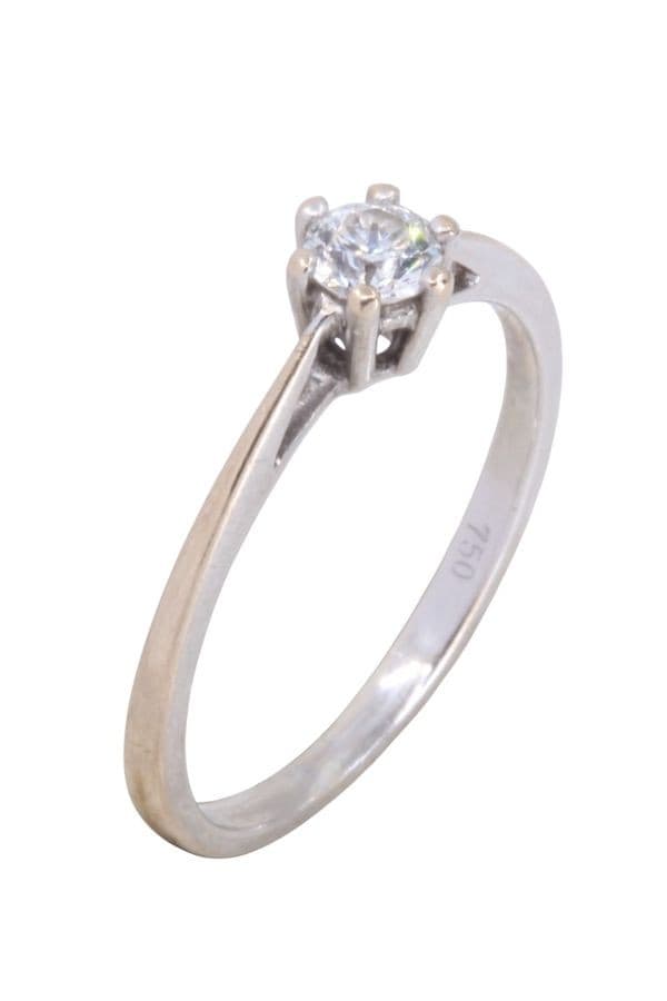 SOLITAIRE DIAMANT 0.20 CARAT — vue 3