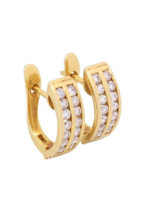 BOUCLES D'OREILLES DIAMANTS — vue 1