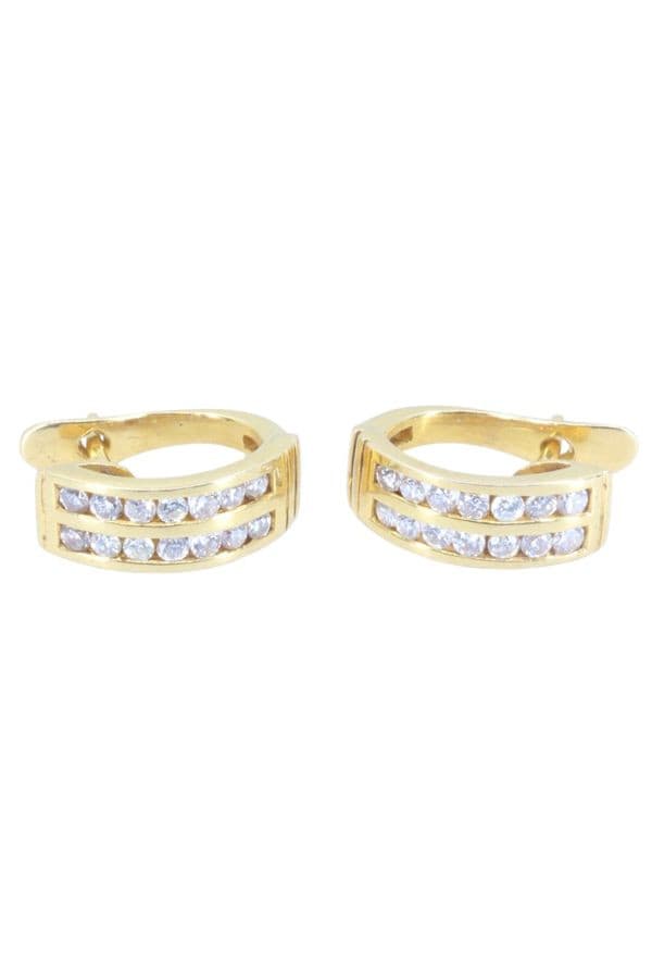 BOUCLES D'OREILLES DIAMANTS — vue 3