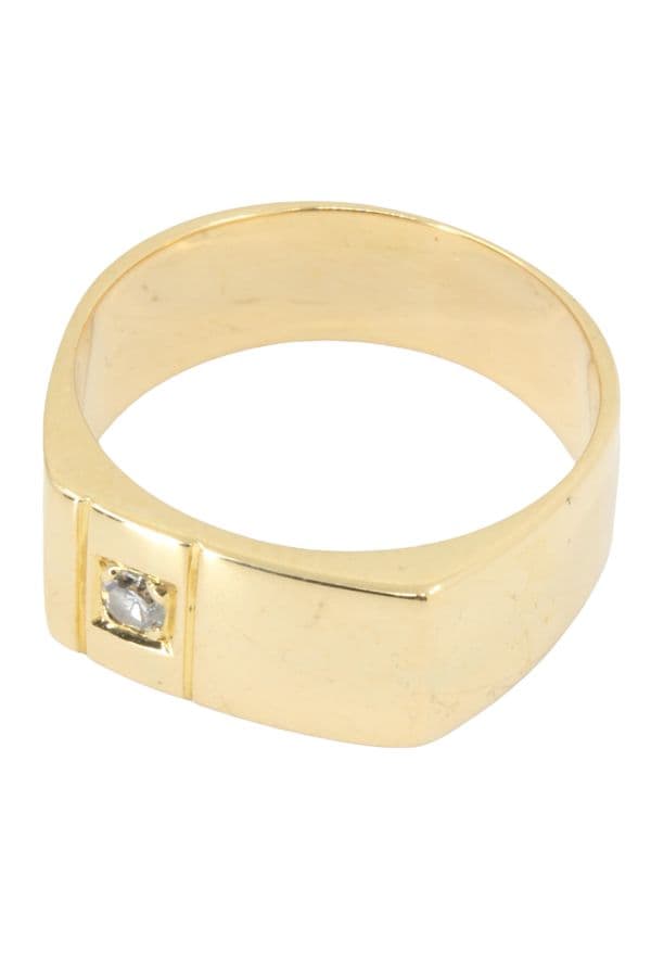 CHEVALIÈRE MODERNE DIAMANT — vue 2