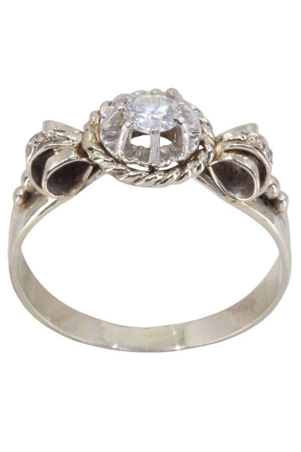 BAGUE ANCIENNE DIAMANTS — vue 1