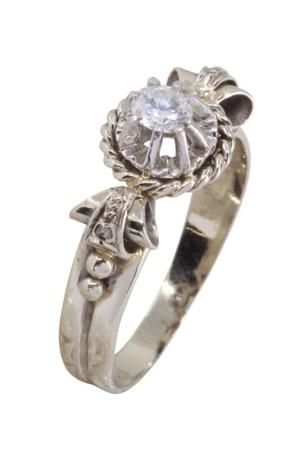 BAGUE ANCIENNE DIAMANTS — vue 2