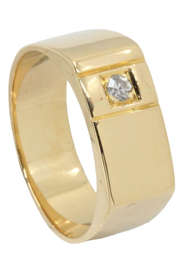 CHEVALIÈRE MODERNE DIAMANT — vue 3