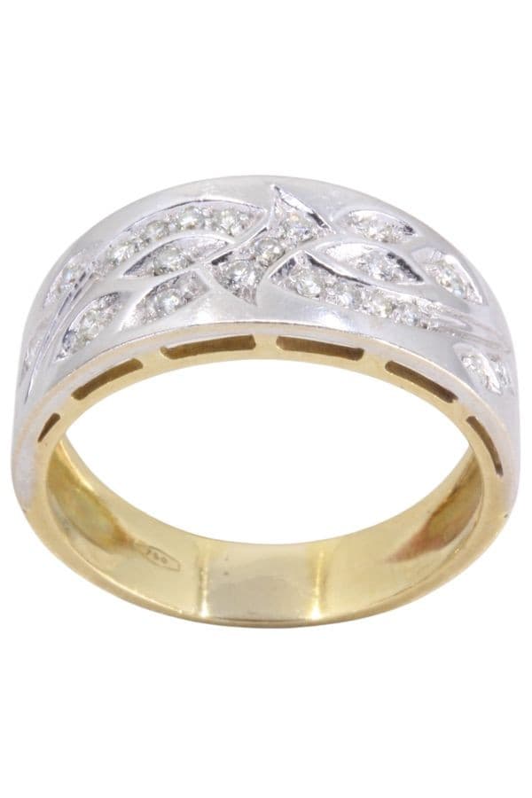 BAGUE DIAMANTS 2ORS — vue 1