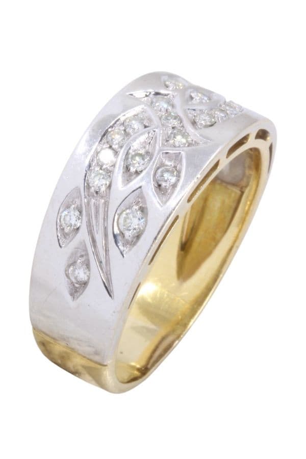 BAGUE DIAMANTS 2ORS — vue 3