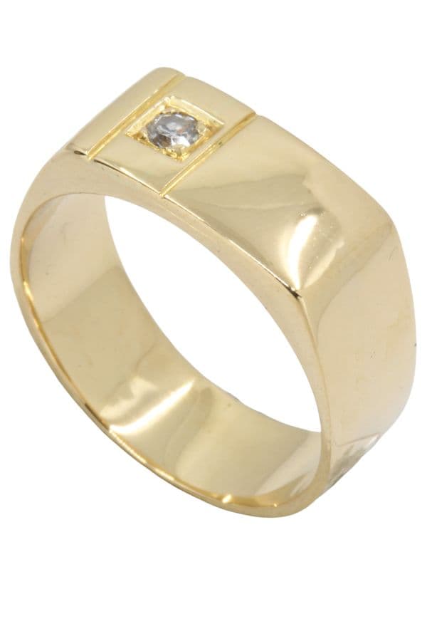 CHEVALIÈRE MODERNE DIAMANT — vue 5