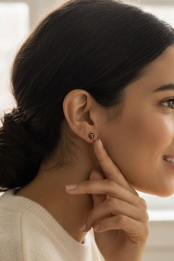 BOUCLES D'OREILLES COCCINELLES — vue 2