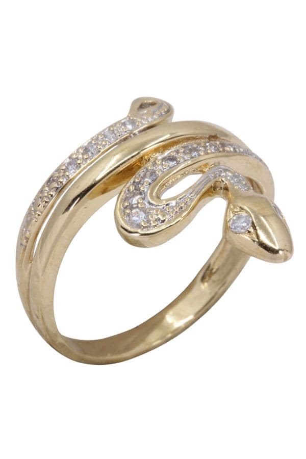 BAGUE SERPENT DIAMANTS — vue 3