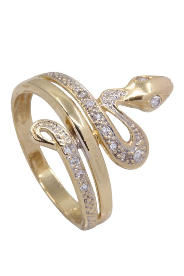 BAGUE SERPENT DIAMANTS — vue 4