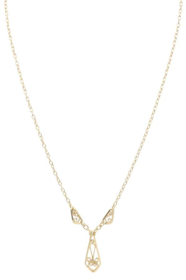 COLLIER CENTRE CRAVATE FILIGRANE — vue 3