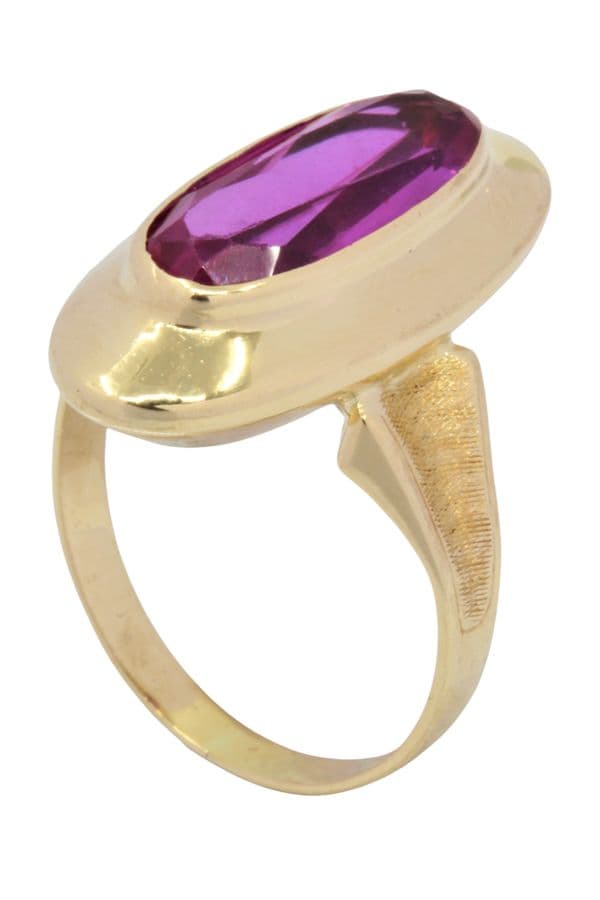 BAGUE MODERNE RUBIS — vue 5