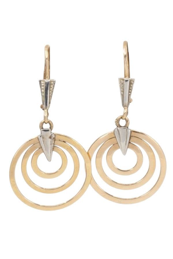 BOUCLES D'OREILLES PENDANTES 2ORS — vue 1