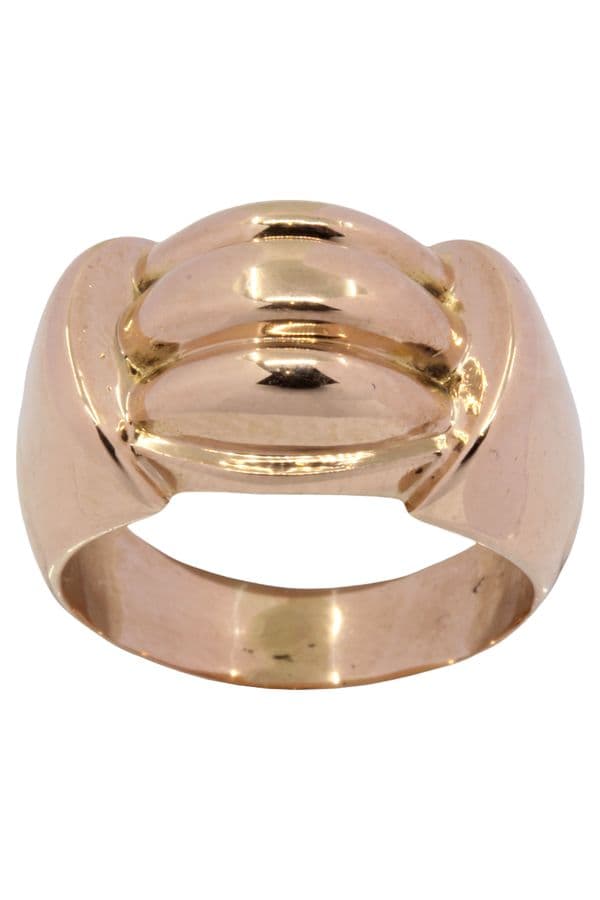 BAGUE ANCIENNE GODRON — vue 1