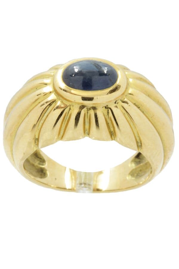BAGUE JONC MODERNE SAPHIR — vue 1