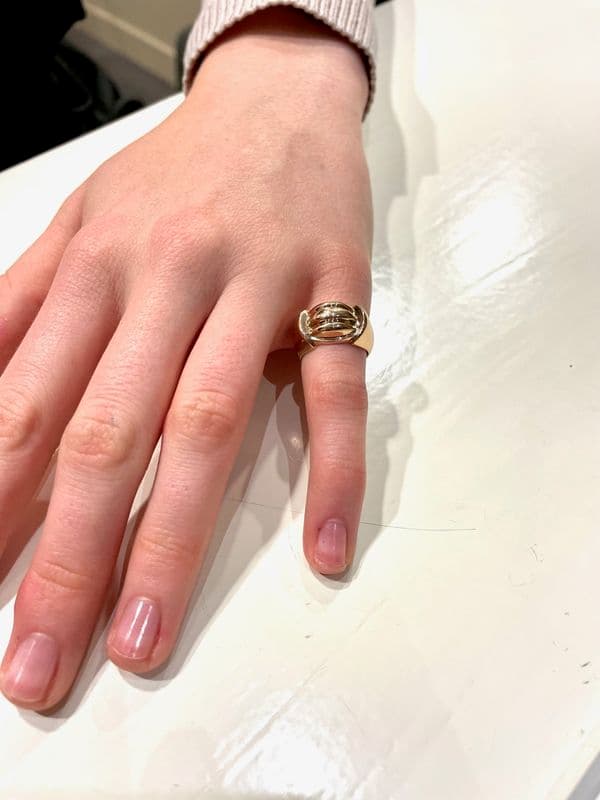 BAGUE ANCIENNE GODRON — vue 2