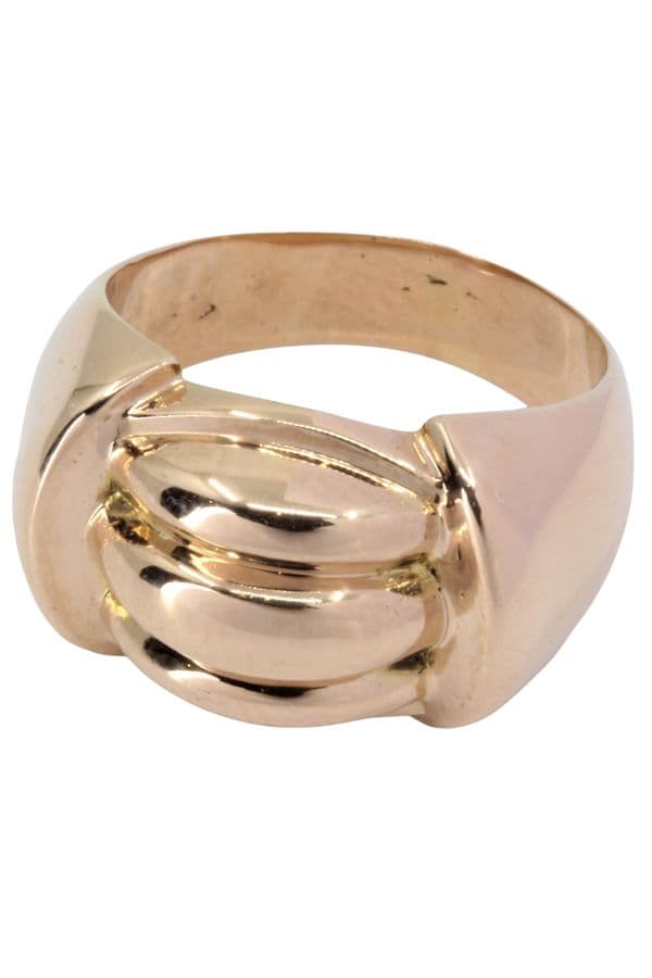 BAGUE ANCIENNE GODRON — vue 3