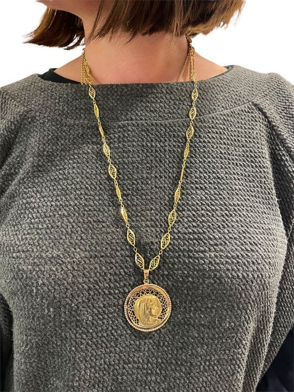 MÉDAILLE VIERGE ANCIENNE — vue 2