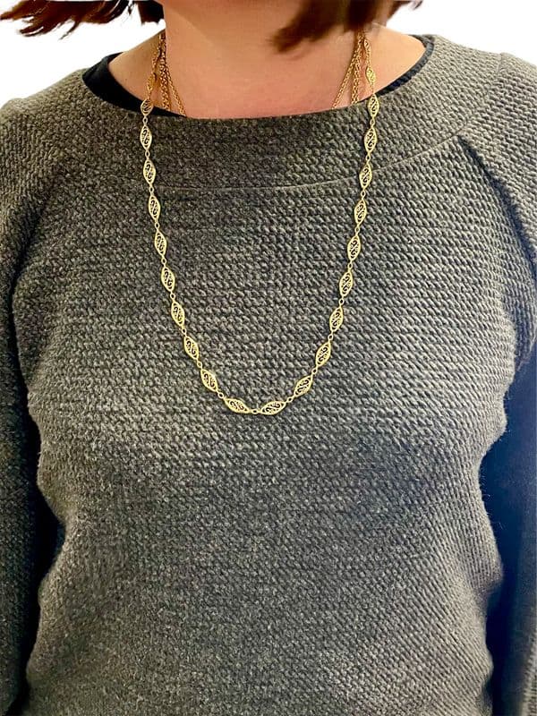 COLLIER ANCIEN FILIGRANE — vue 2