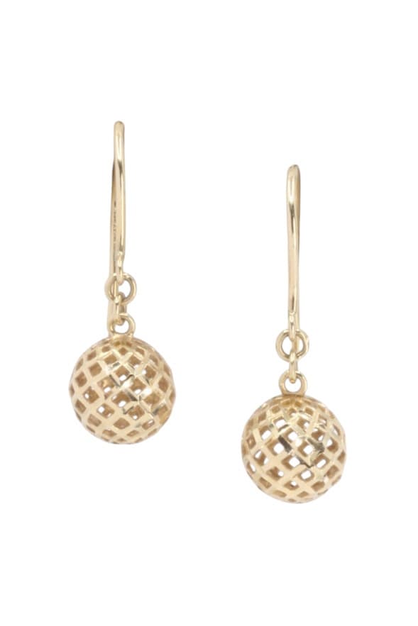 BOUCLES D'OREILLES PENDANTES SPHERE — vue 1