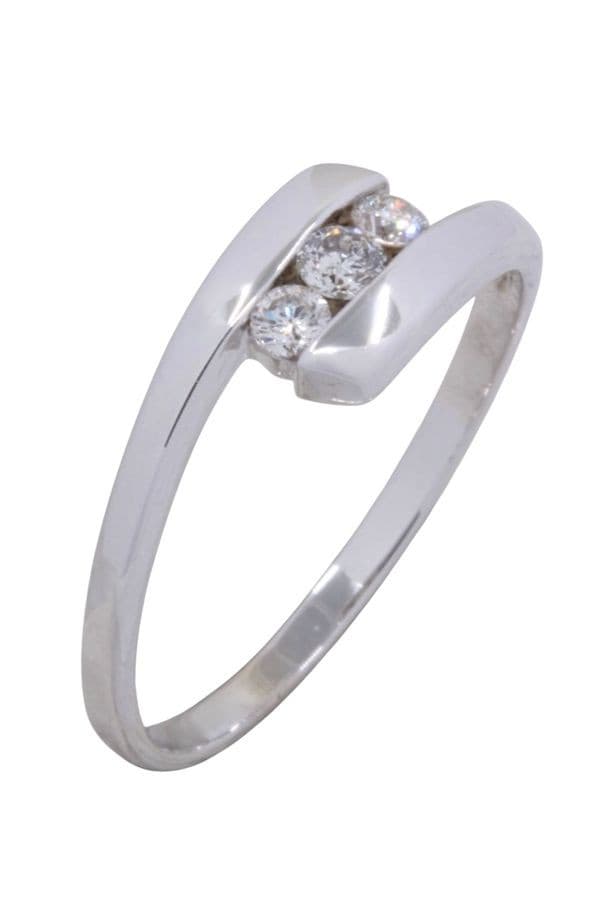BAGUE TRILOGIE DIAMANTS — vue 3