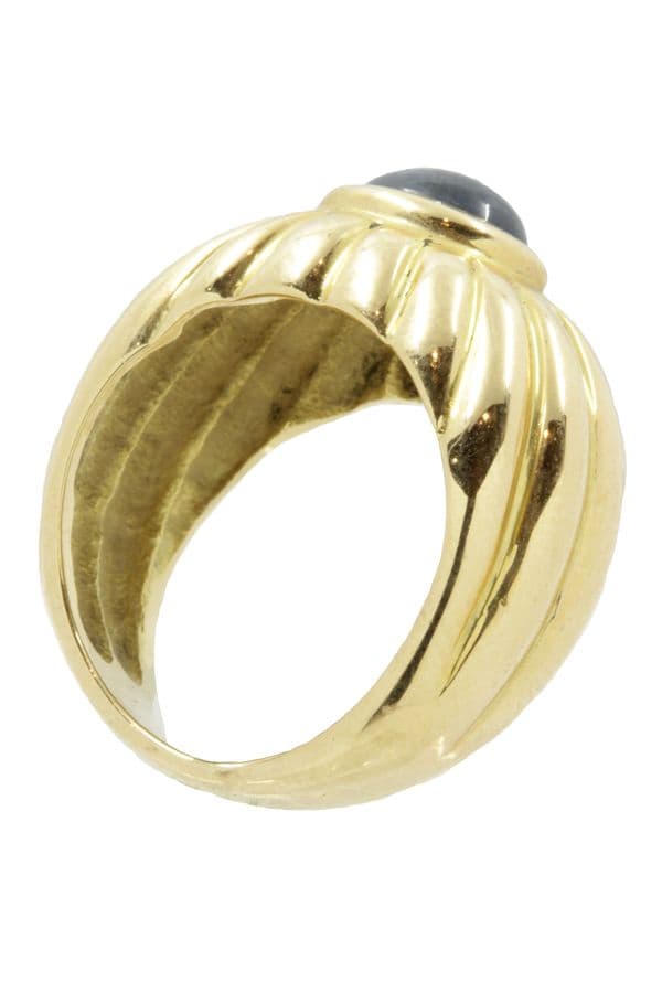 BAGUE JONC MODERNE SAPHIR — vue 5