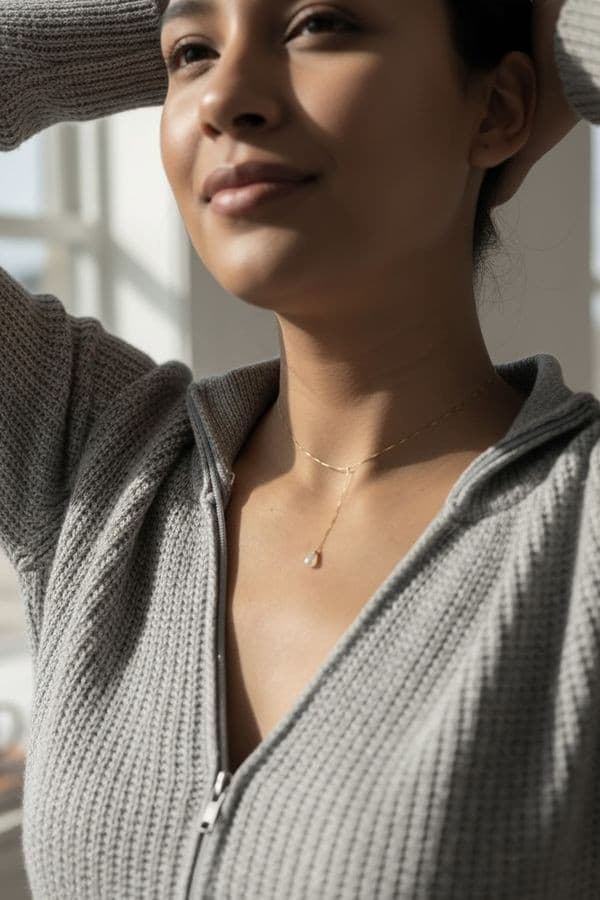 COLLIER MODERNE GOUTTE — vue 2