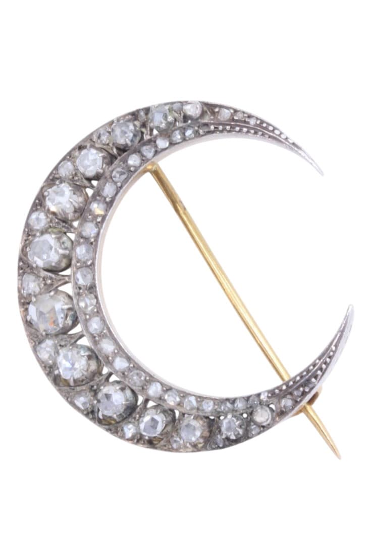BROCHE LUNE ANCIENNE