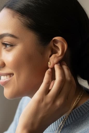 BOUCLES D'OREILLES PEPITE — vue 2